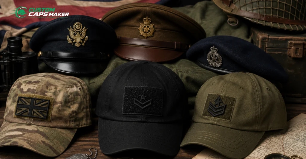 military caps